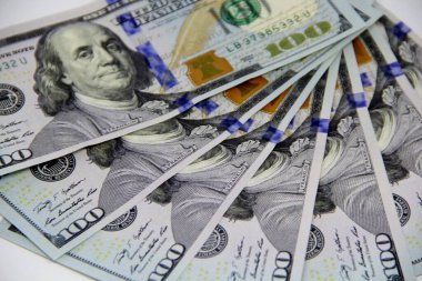 Amerikan doları banknotları yakın plan görüntüsü