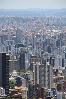 Brezilya 'nın Belo Horizonte kentinin havadan görünüşü