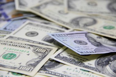 Amerikan doları banknotları yakın plan görüntüsü