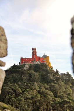 Sintra, Portekiz 'deki saray. Ünlü simge.