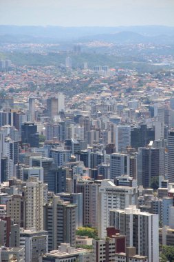 Brezilya 'nın Belo Horizonte kentinin havadan görünüşü