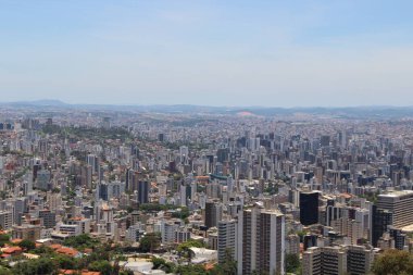 Brezilya 'nın Belo Horizonte kentinin havadan görünüşü