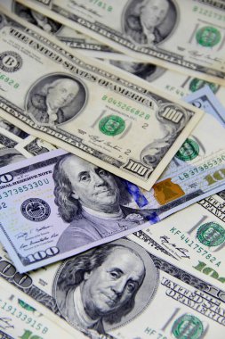 Amerikan doları banknotları yakın plan görüntüsü
