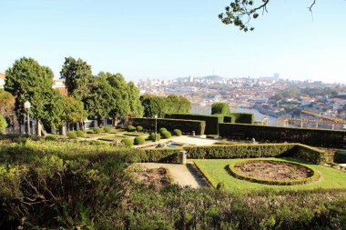 Mimari manzara, binalar ve caddeler liman kenti, Porto, Portekiz