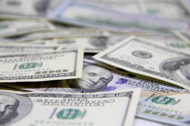 Amerikan doları banknotları yakın plan görüntüsü