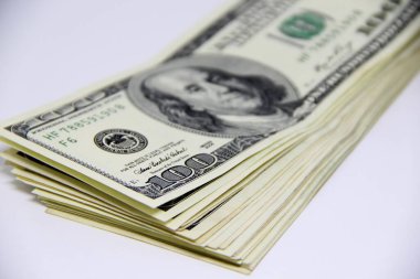 Amerikan doları banknotları yakın plan görüntüsü