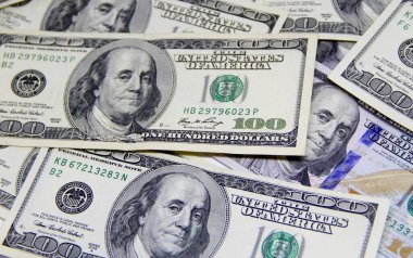 Amerikan doları banknotları yakın plan görüntüsü