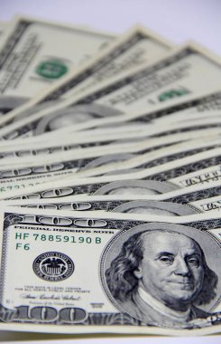 Amerikan doları banknotları yakın plan görüntüsü