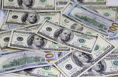 Amerikan doları banknotları yakın plan görüntüsü