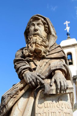 18. yüzyılın ikinci yarısında Bon Jesus de Matosinhos 'daki farklı Hıristiyan peygamberlerin heykelleri, Brezilya' nın Kongonhas şehrinde Haç Yolu 'na adanmış rokoko kilisesi. 