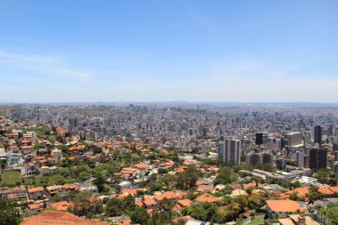 Brezilya 'nın Belo Horizonte kentinin havadan görünüşü
