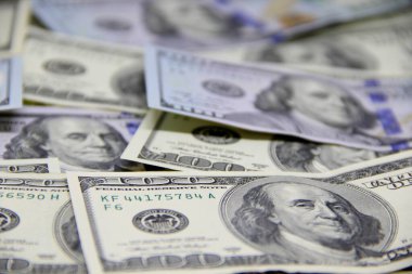 Amerikan doları banknotları yakın plan görüntüsü