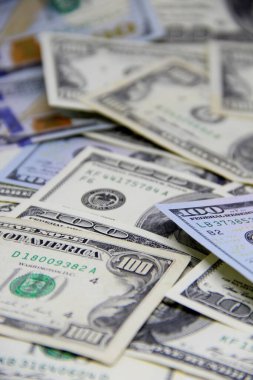 Amerikan doları banknotları yakın plan görüntüsü