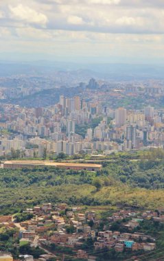 Brezilya 'nın Belo Horizonte şehrinin güzel hava manzarası