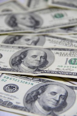 Amerikan doları banknotları yakın plan görüntüsü