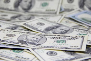Amerikan doları banknotları yakın plan görüntüsü