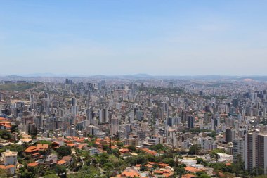 Brezilya 'nın Belo Horizonte kentinin havadan görünüşü