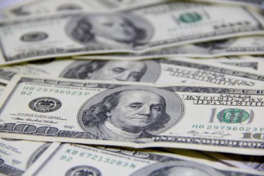 Amerikan doları banknotları yakın plan görüntüsü