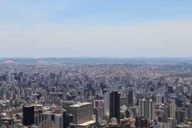 Brezilya 'nın Belo Horizonte kentinin havadan görünüşü