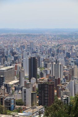 Brezilya 'nın Belo Horizonte kentinin havadan görünüşü