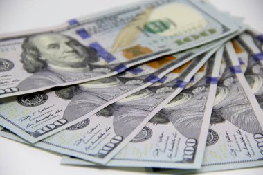 Amerikan doları banknotları yakın plan görüntüsü