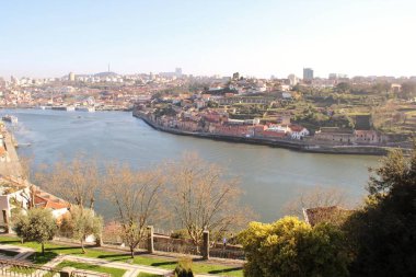 Mimari manzara, binalar ve caddeler liman kenti, Porto, Portekiz