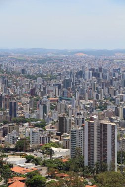 Brezilya 'nın Belo Horizonte kentinin havadan görünüşü