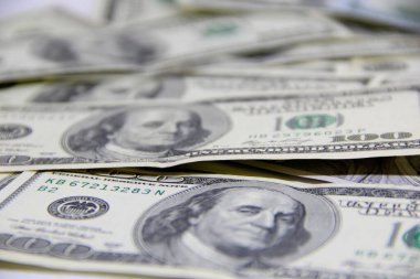 Amerikan doları banknotları yakın plan görüntüsü
