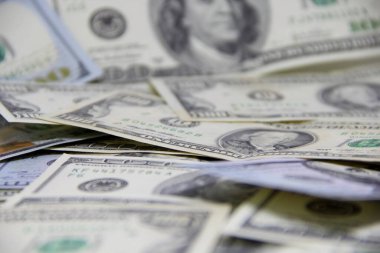 Amerikan doları banknotları yakın plan görüntüsü
