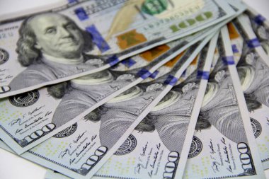 Amerikan doları banknotları yakın plan görüntüsü