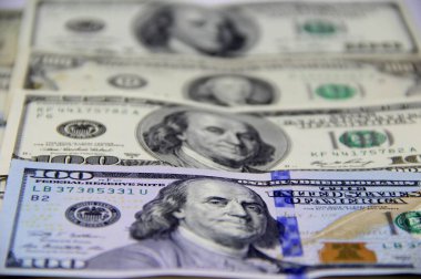 Amerikan doları banknotları yakın plan görüntüsü