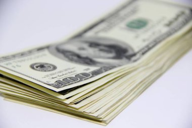 Amerikan doları banknotları yakın plan görüntüsü