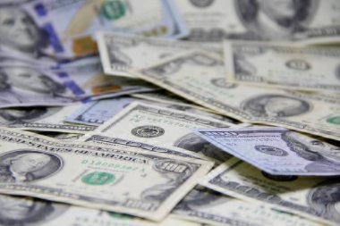 Amerikan doları banknotları yakın plan görüntüsü
