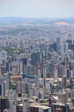 Brezilya 'nın Belo Horizonte kentinin havadan görünüşü