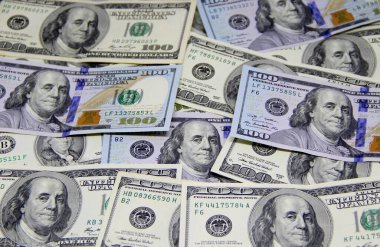 Amerikan doları banknotları yakın plan görüntüsü