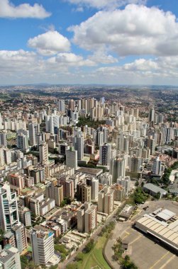 Brezilya 'nın Belo Horizonte şehrinin güzel hava manzarası