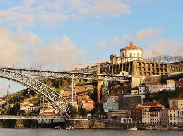 Widok Architekturę Fasady Budynków Ulic Portowego Miasta Porto Portugalia — Zdjęcie stockowe