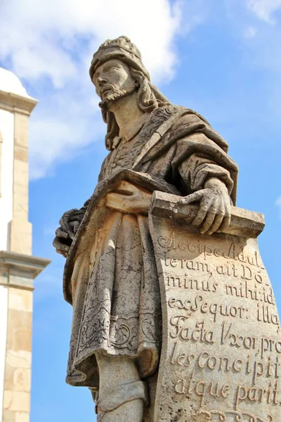 Veduta Diverse Statue Profeti Cristiani Bon Jesus Matosinhos Chiesa Rococò — Foto Stock