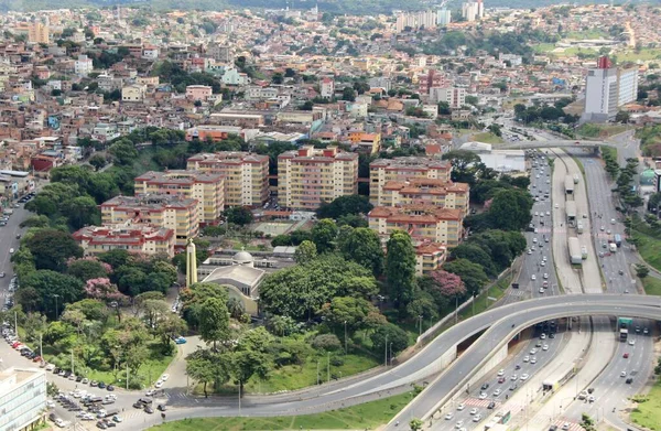 Brezilya 'nın Belo Horizonte şehrinin güzel hava manzarası