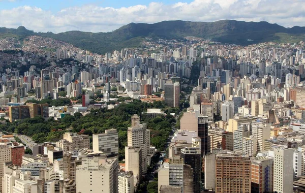 Brezilya Nın Belo Horizonte Şehrinin Güzel Hava Manzarası — Stok fotoğraf