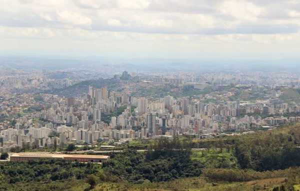 Brezilya Nın Belo Horizonte Şehrinin Güzel Hava Manzarası — Stok fotoğraf