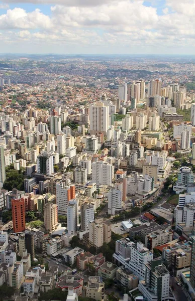 Brezilya 'nın Belo Horizonte şehrinin güzel hava manzarası