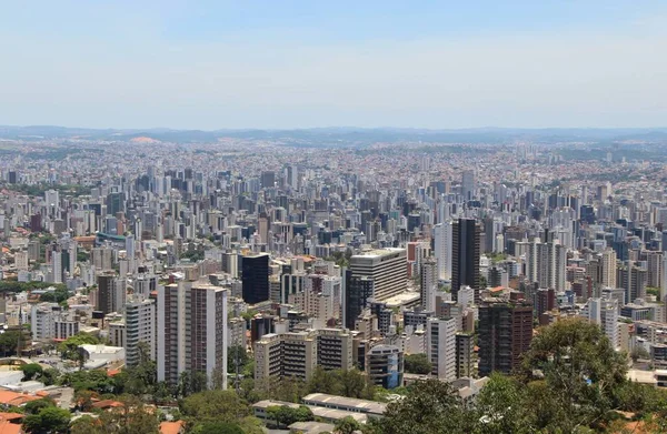 Vista Aérea Urbana Ciudad Belo Horizonte Brasil — Foto de Stock
