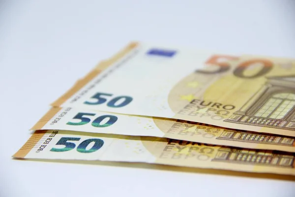 Euro money, Euro cash close-up view