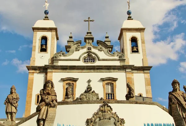 View Different Christian Prophets Statues Bon Jesus Matosinhos Rococo Church — Stock Photo, Image