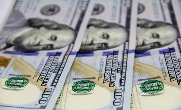 American Dollar Banknotes Close View — Stock Photo, Image