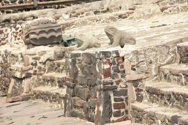 Closeup Templo Ruínas Cidade México — Fotografia de Stock