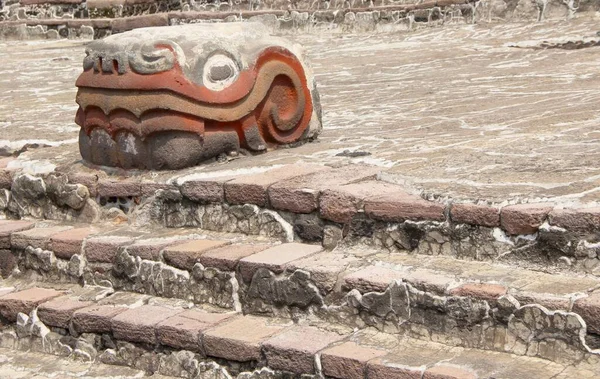 Closeup Templo Ruínas Cidade México — Fotografia de Stock