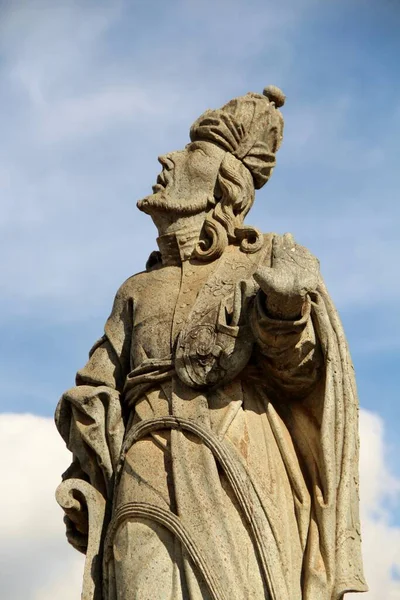 Вид Статуи Различных Христианских Пророков Бон Жезус Матосиньюс Церкви Рококо — стоковое фото
