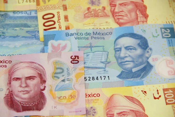 История Денежных Счетов Мексики — стоковое фото